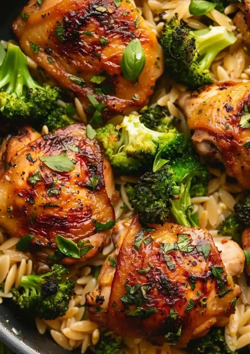 Skillet Chicken Thighs with Br