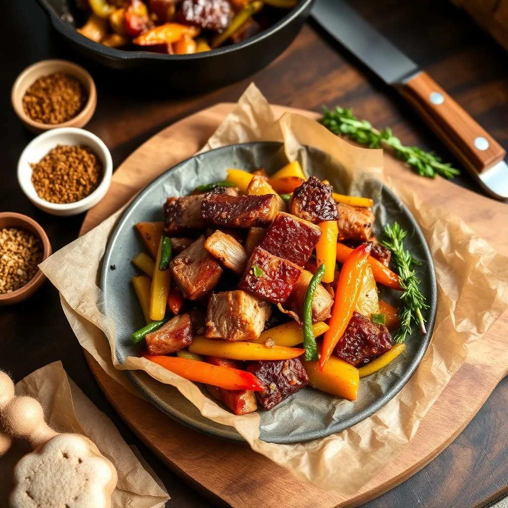 Skillet Pork And Vegetable Stir Fry