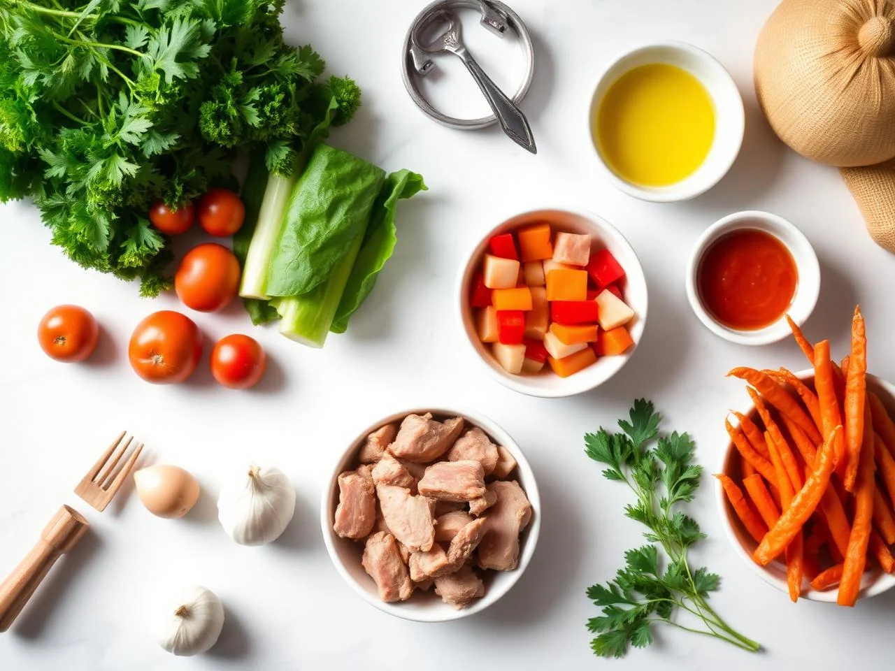 Ingredients for Skillet Pork And Vegetable Stir Fry