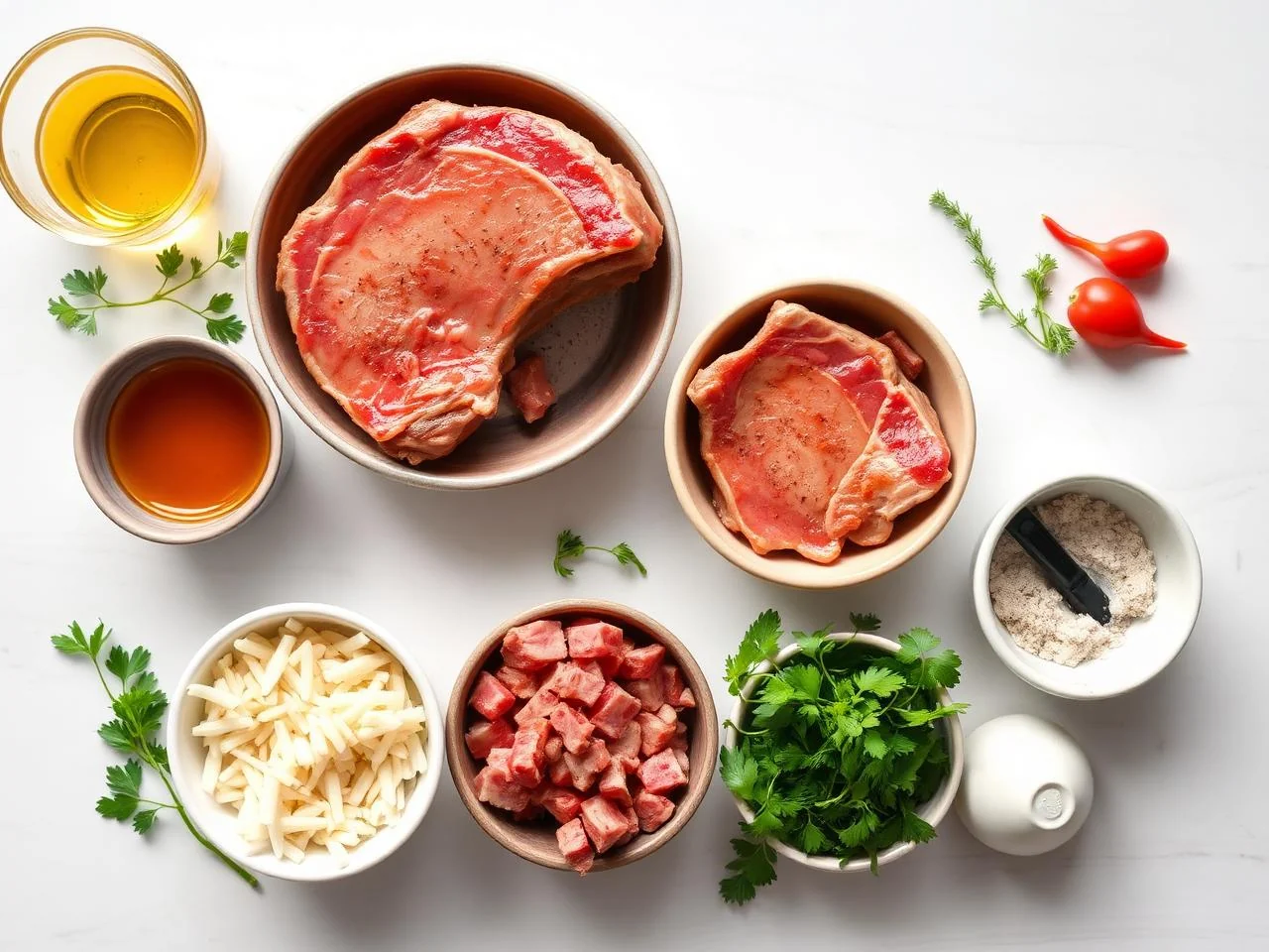 Ingredients for Skillet Roast Pork Chops