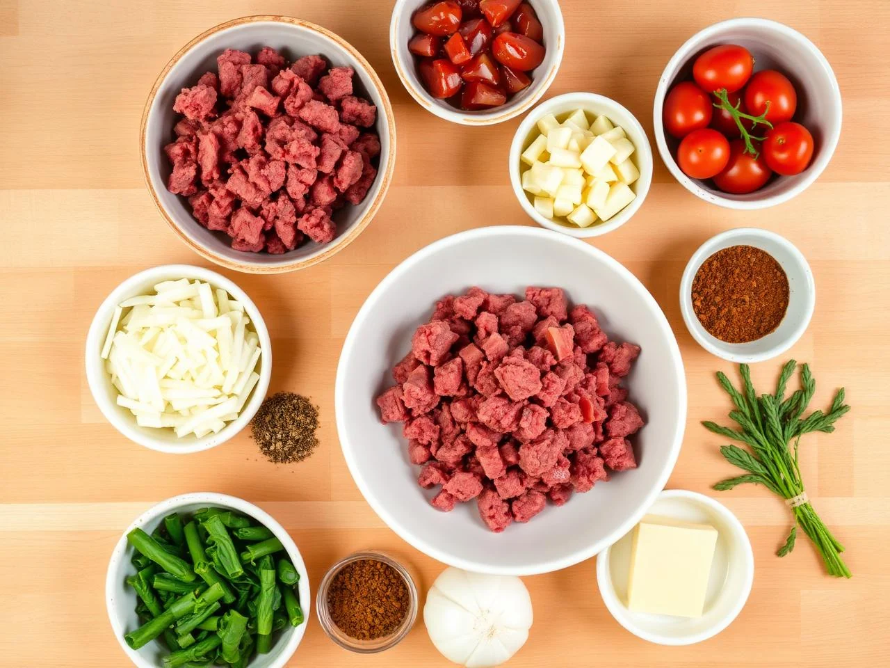Ingredients for Sliders And Onions
