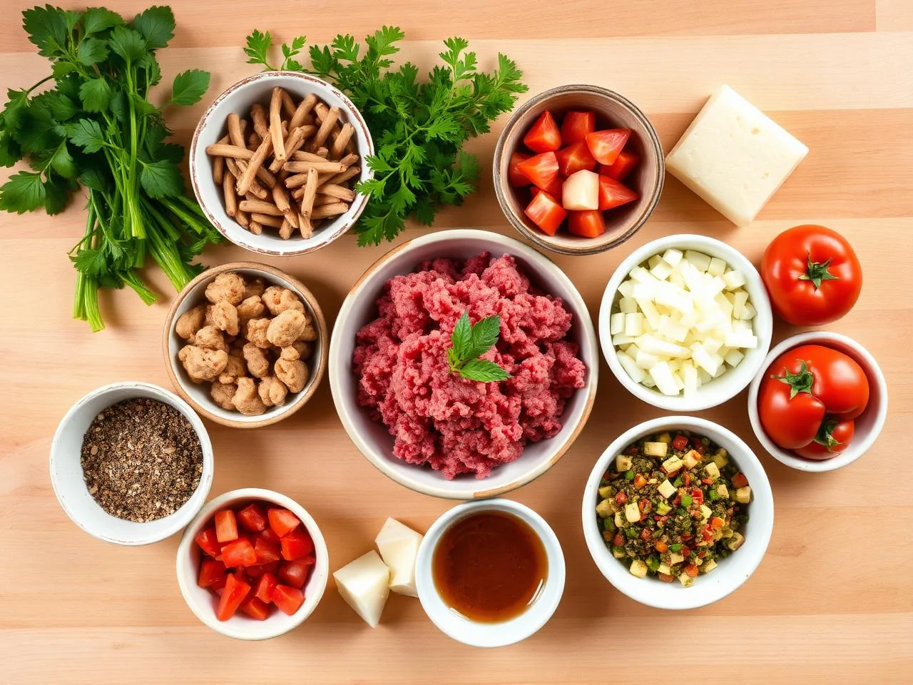 Ingredients for Sliders
