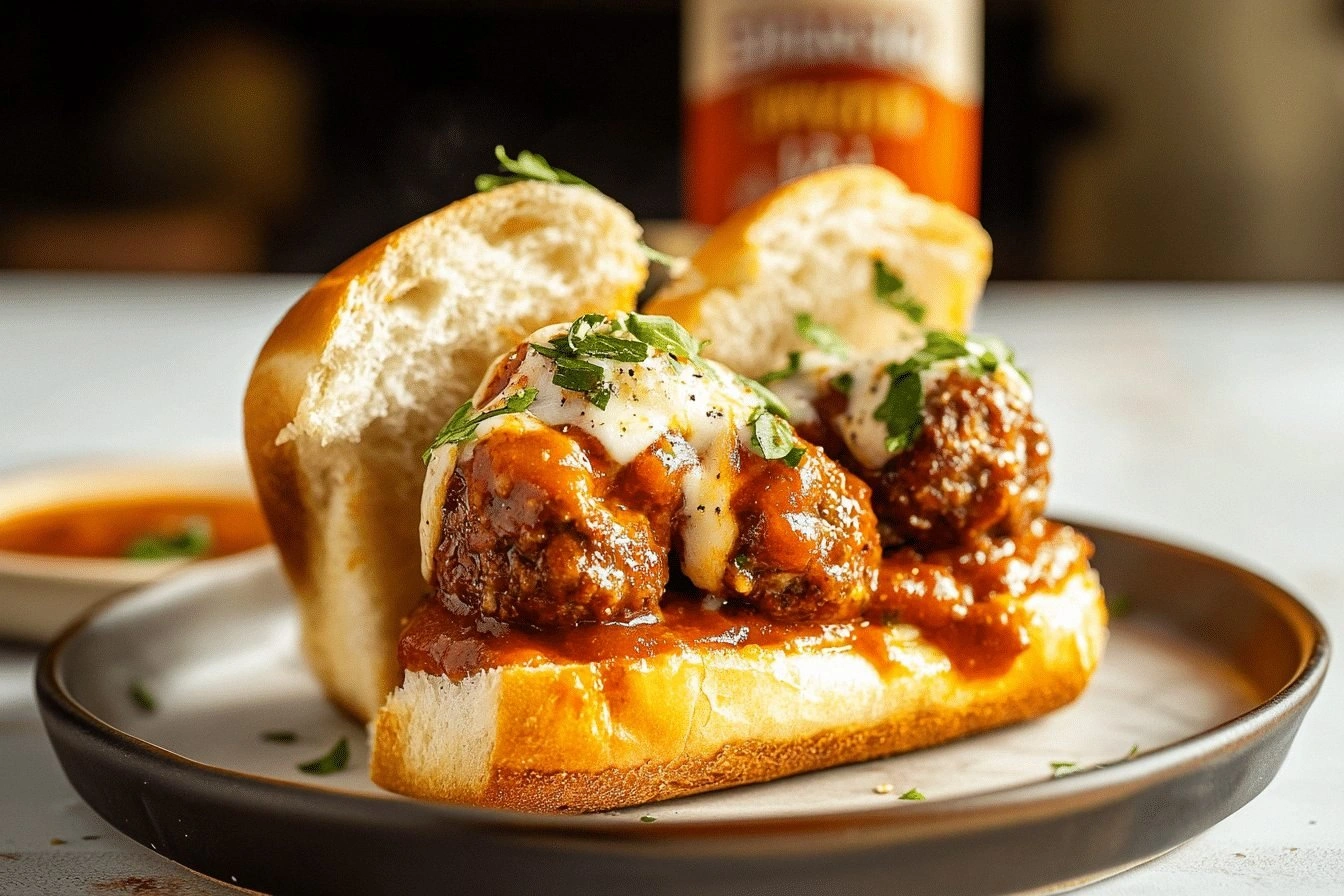 Sloppy Joe Meatball Subs Loade