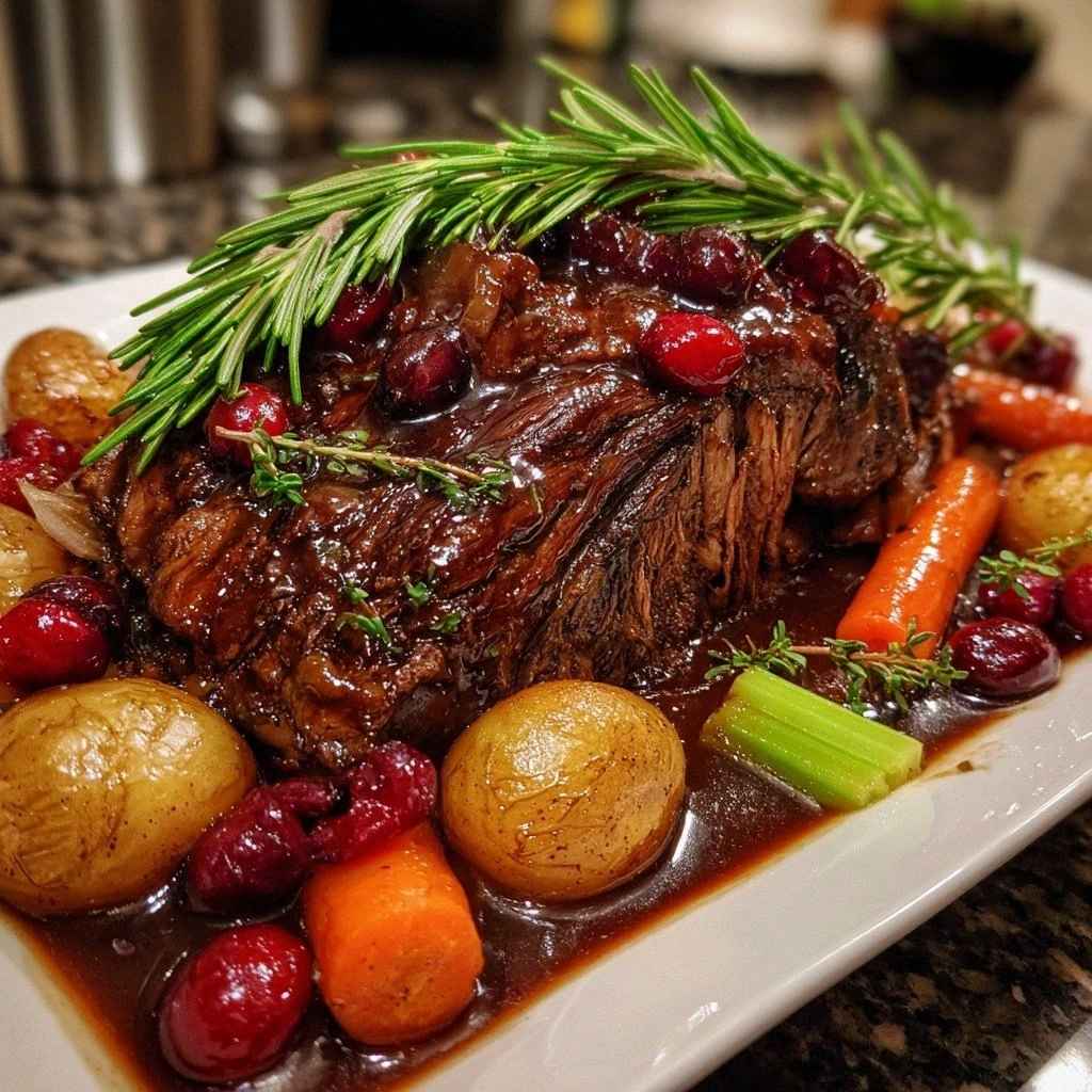 Slow-Braised Beef Roast with C