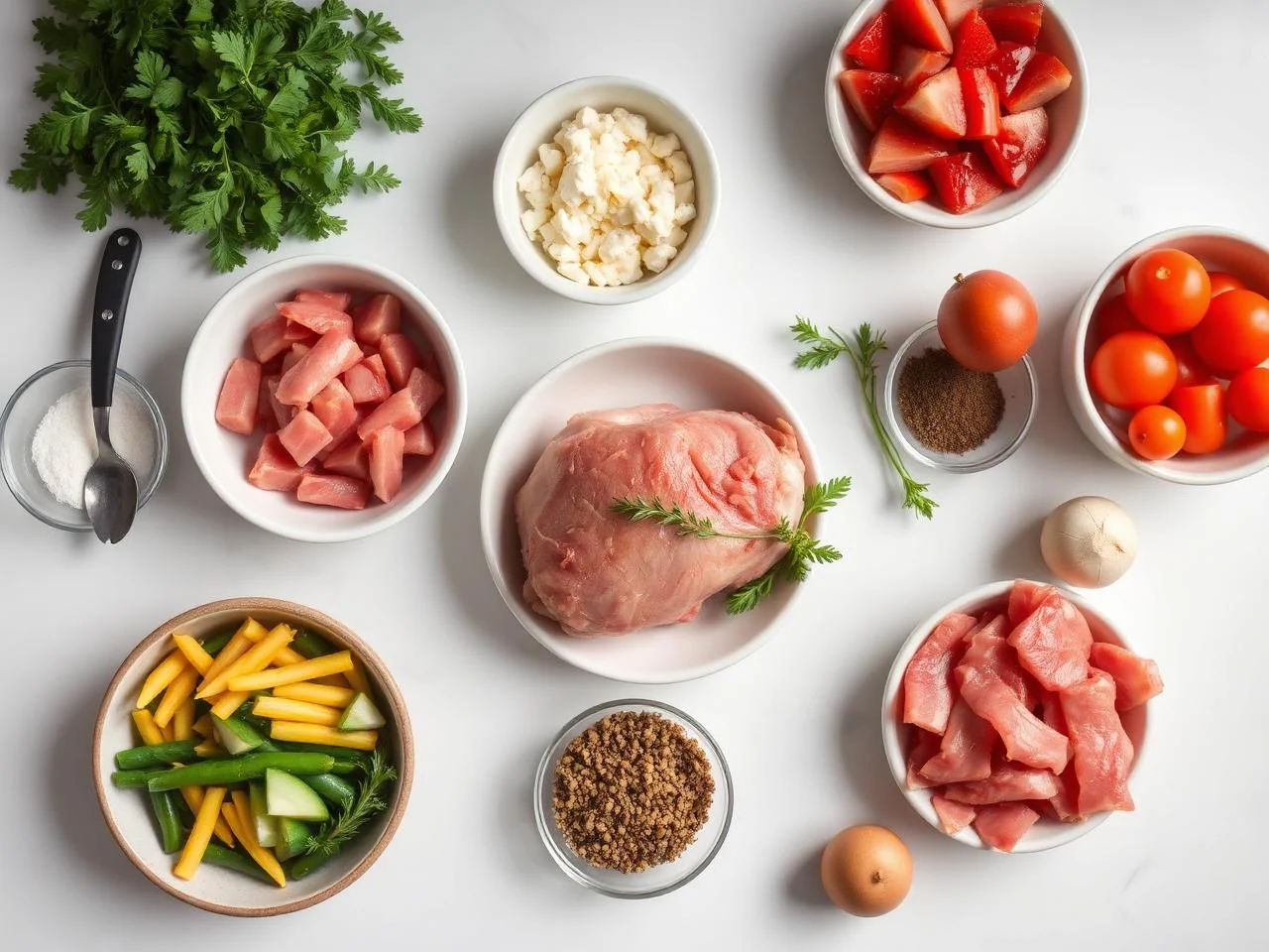 Ingredients for Slow Cooked Pork Shoulder Roast