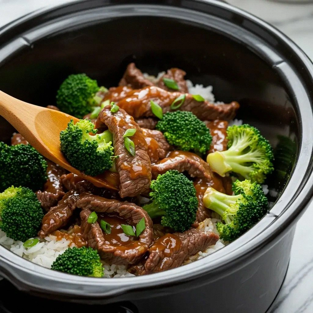 Slow Cooker Beef and Broccoli 