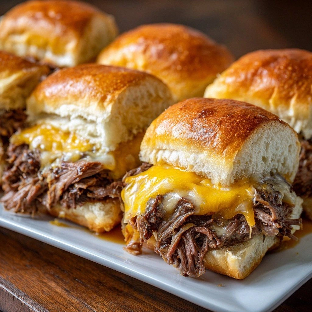 Slow Cooker Beef & Cheddar San