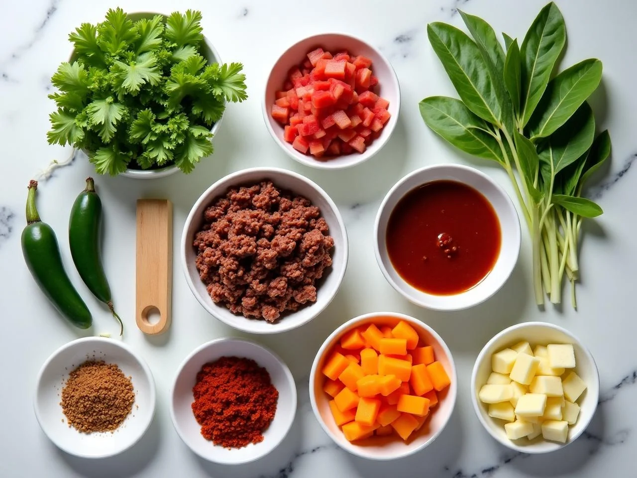 Ingredients for Slow Cooker Beef Chili
