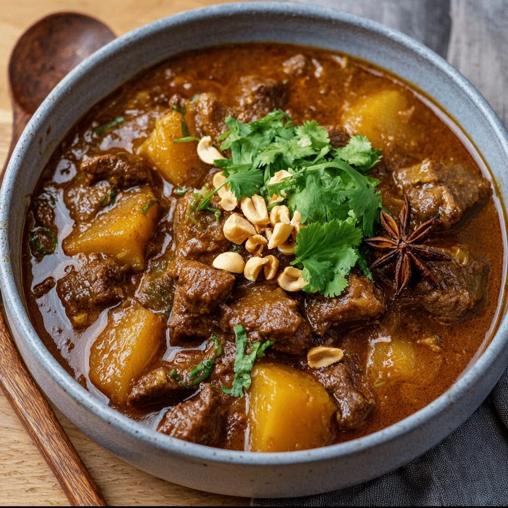 Slow Cooker Beef Massaman Curr