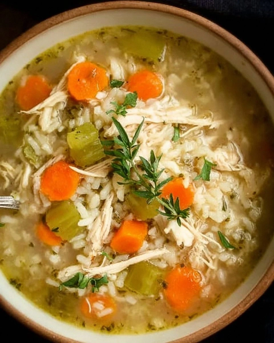 Slow Cooker Chicken and Rice Soup