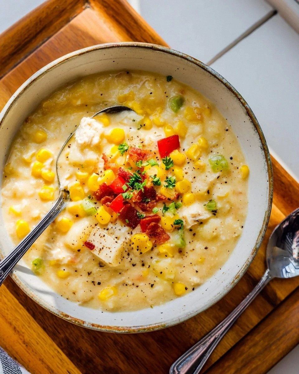 Slow Cooker Chicken Corn Chowder