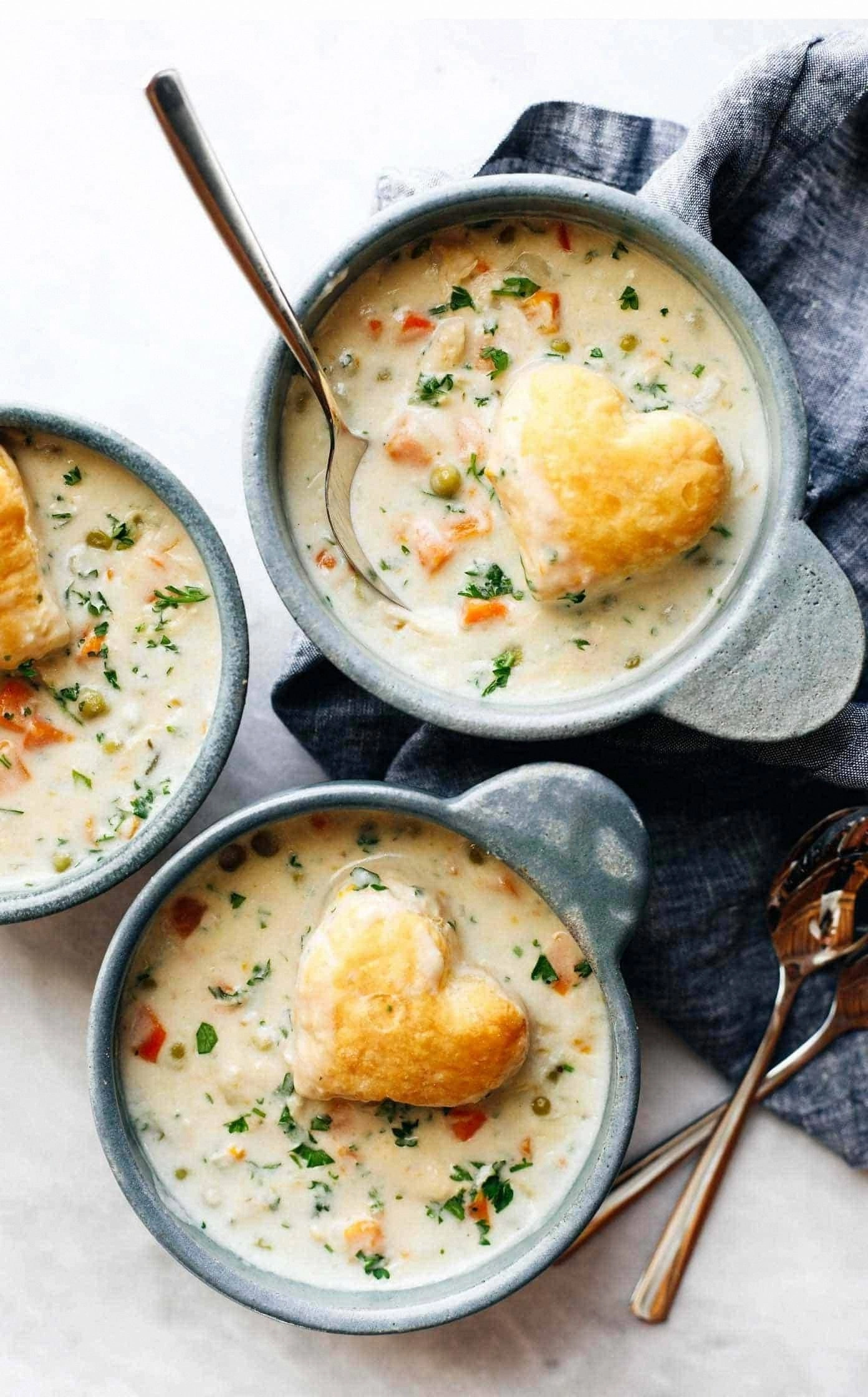 Slow Cooker Chicken Pot Pie So