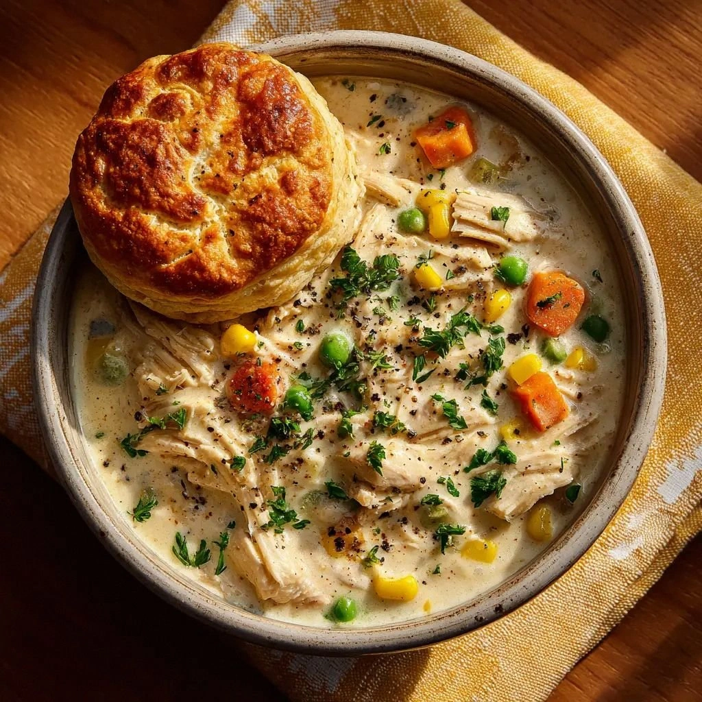 Slow Cooker Chicken Pot Pie: T