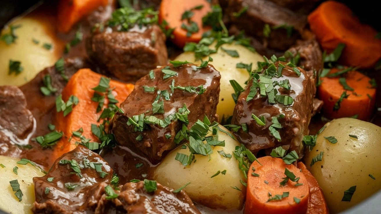 Slow Cooker Garlic Butter Beef