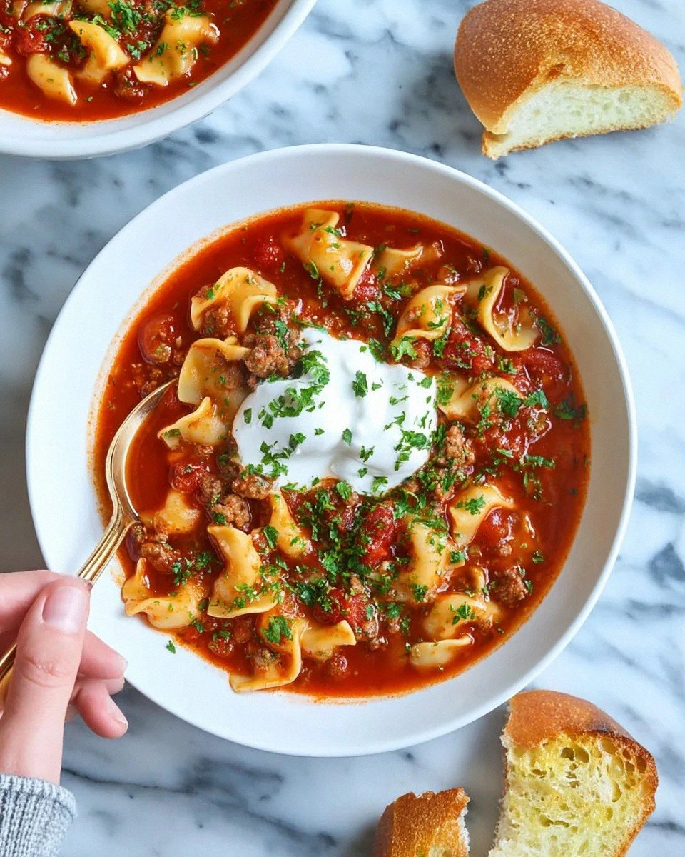 Slow Cooker Lasagna Soup
