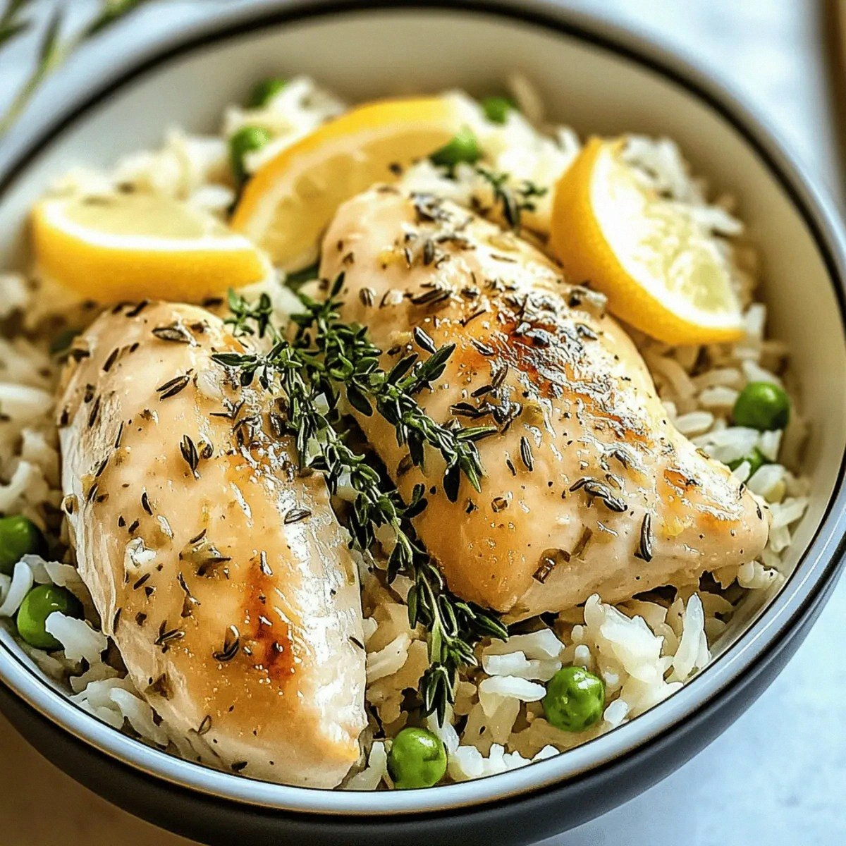 Slow Cooker Lemon Herb Chicken and Rice for Cozy Nights