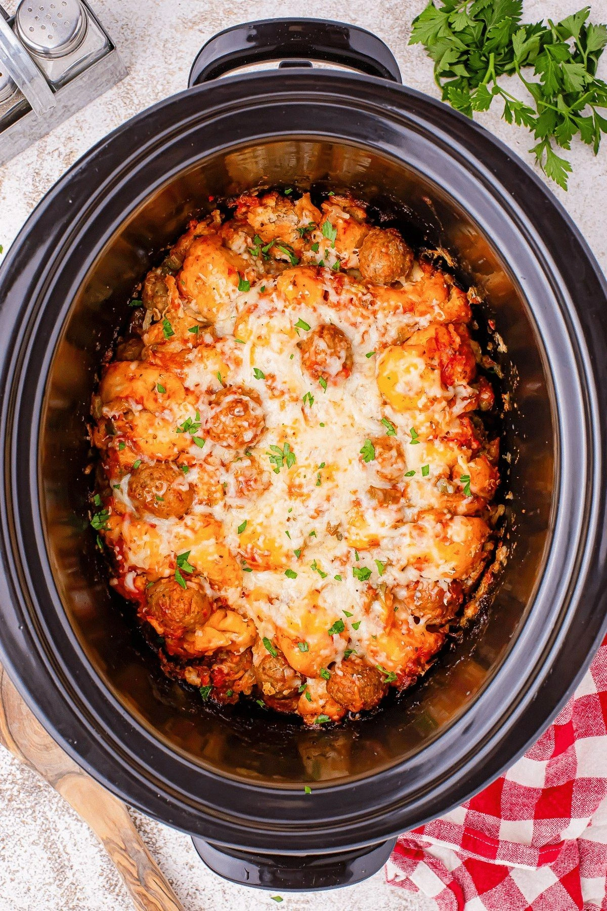 Slow Cooker Meatball Casserole