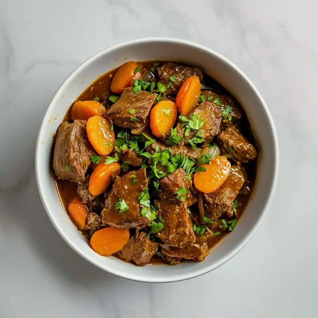 Slow Cooker Moroccan Lamb Tagi