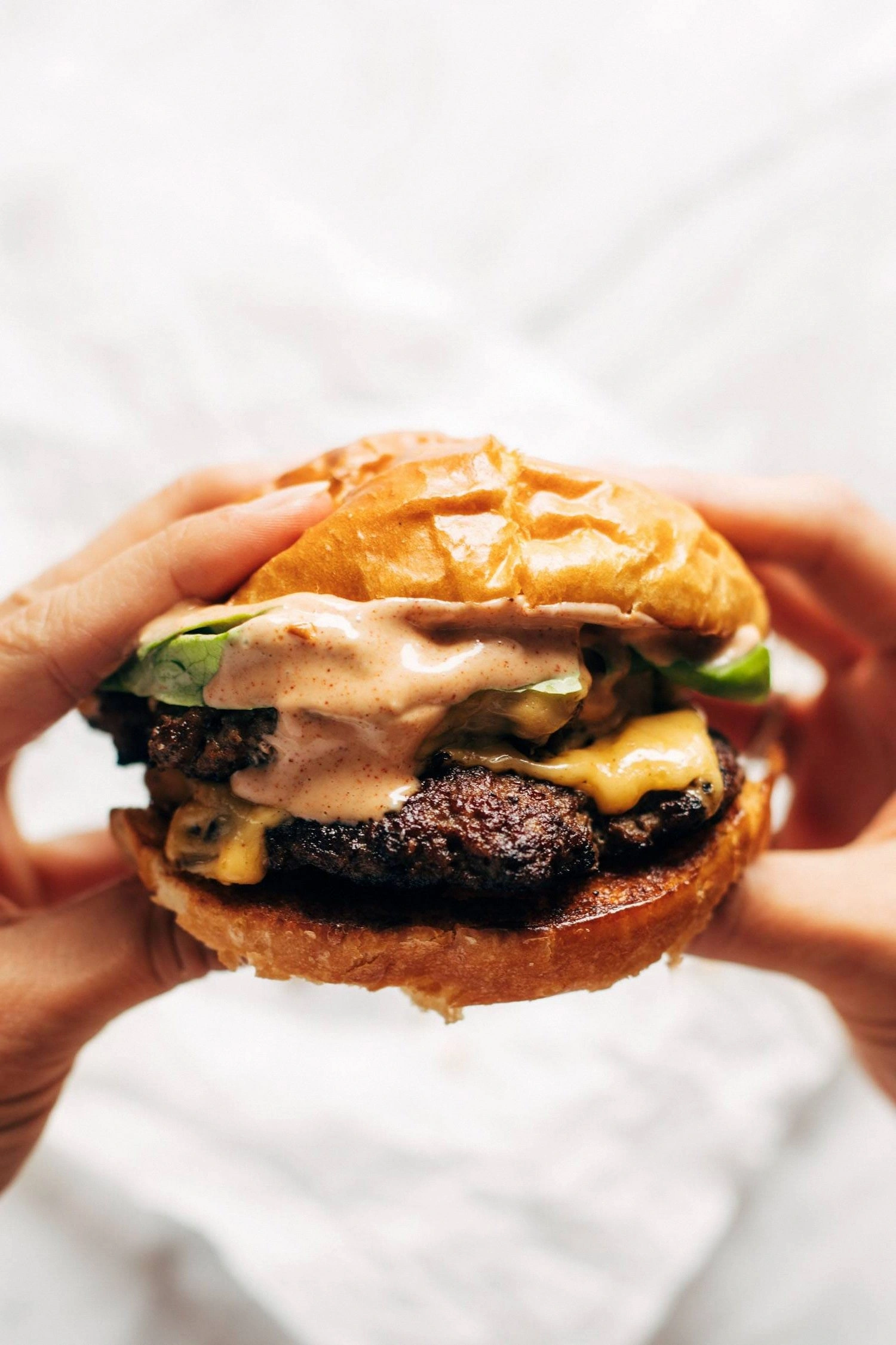 Smash Burgers with House Sauce