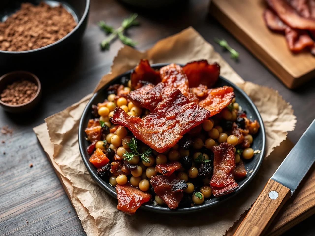 Smoked Bacon And Black Eyed Pea Salad