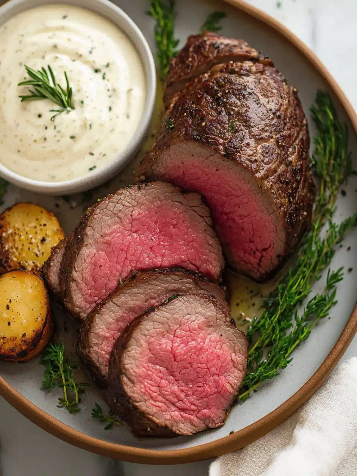 Smoked Beef Tenderloin with Cr