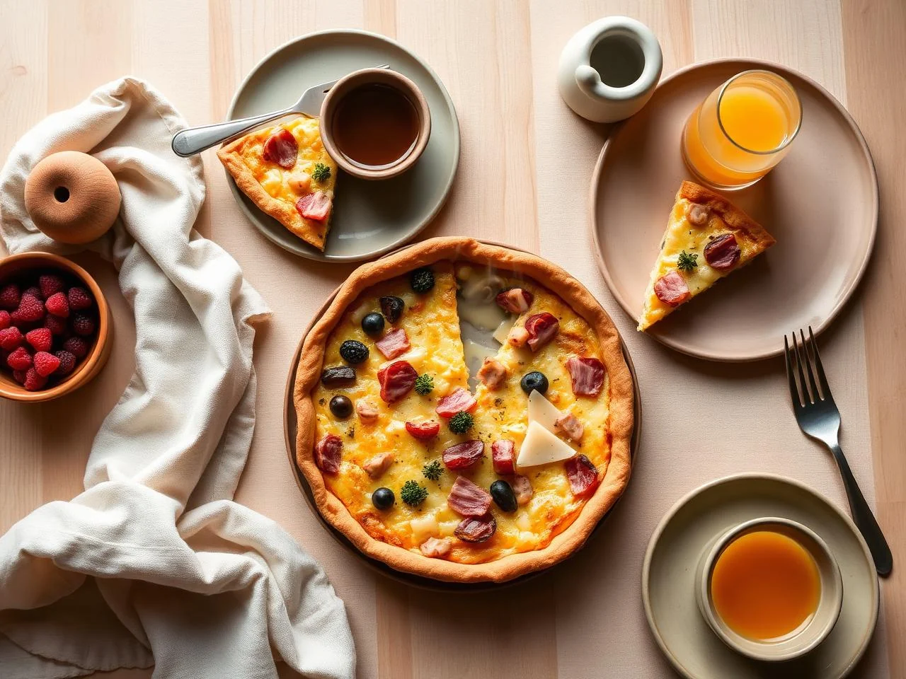 Smoked Ham And Cheese Quiche