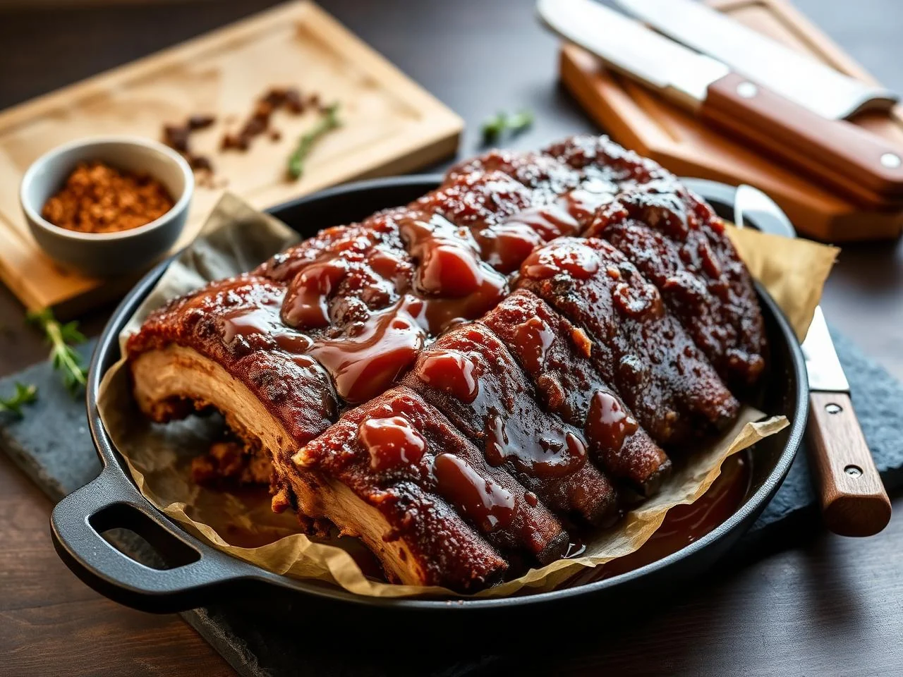 Smoked Pork Ribs With Bbq Sauce