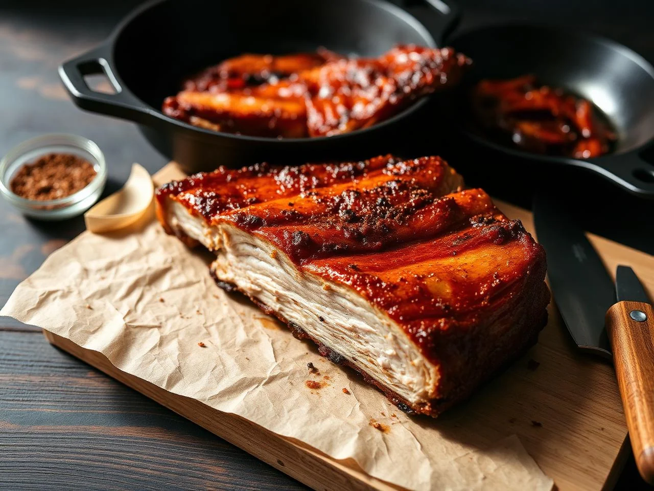 Smoked Pork Ribs With Dry Rub