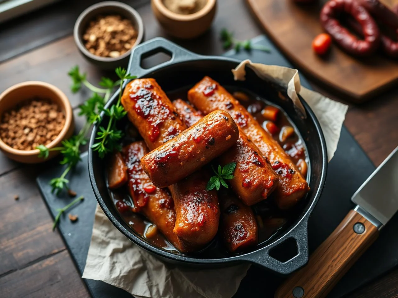 Smoked Sausage And Bean Chili