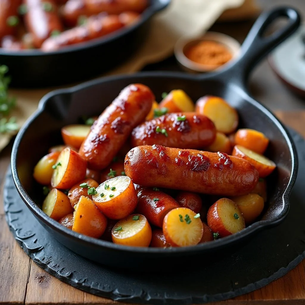 Smoked Sausage And Potato Skillet