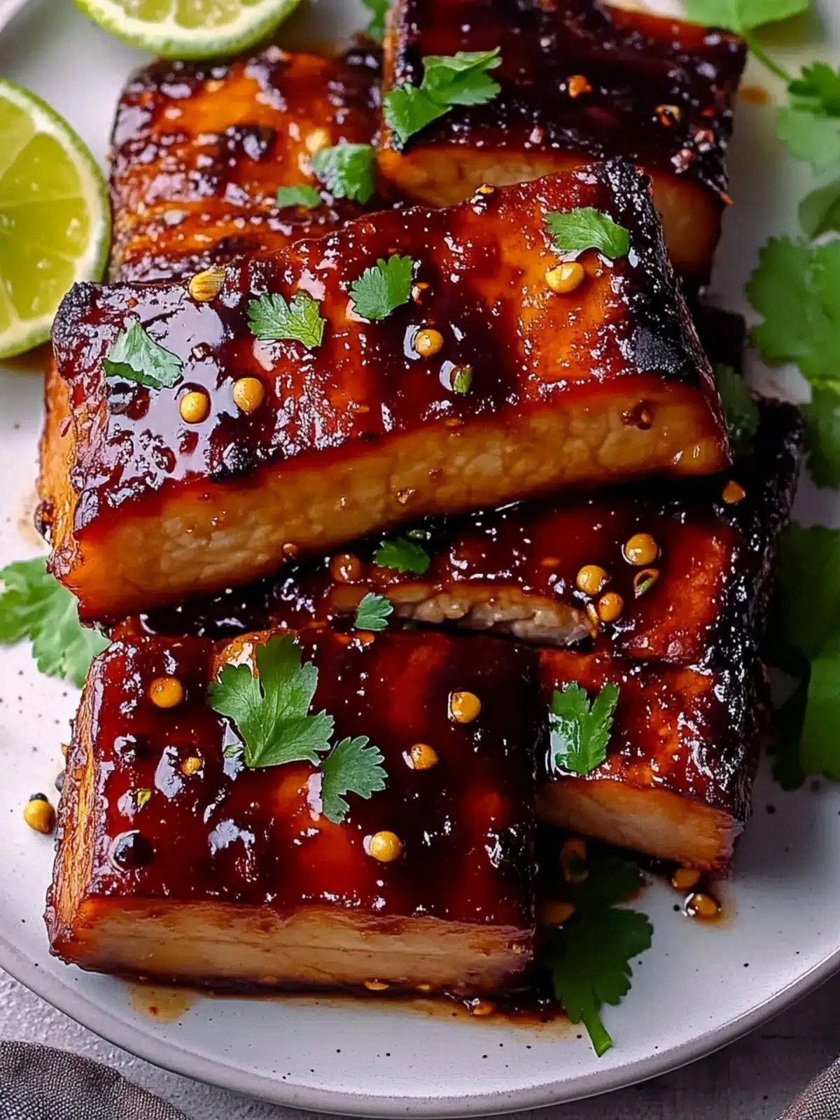 Smoky Glazed Tofu Ham: A Flavo