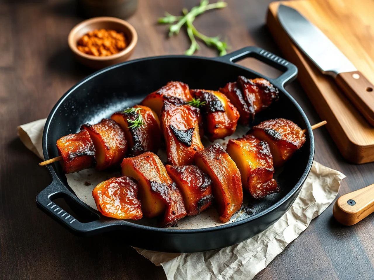 Smoky Pork And Vegetable Kabobs
