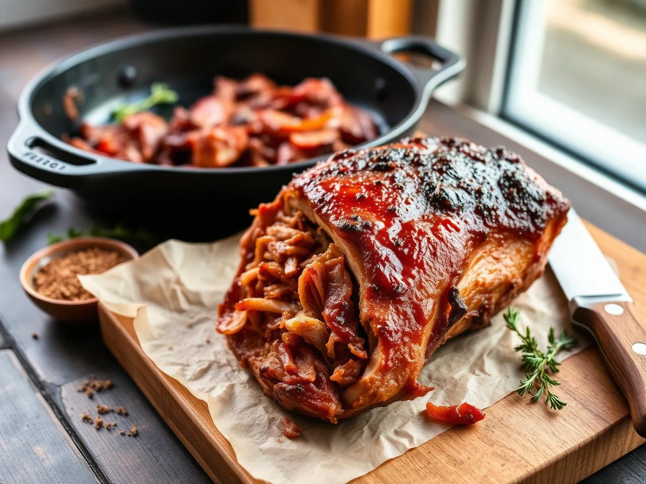 Smoky Pulled Pork Shoulder