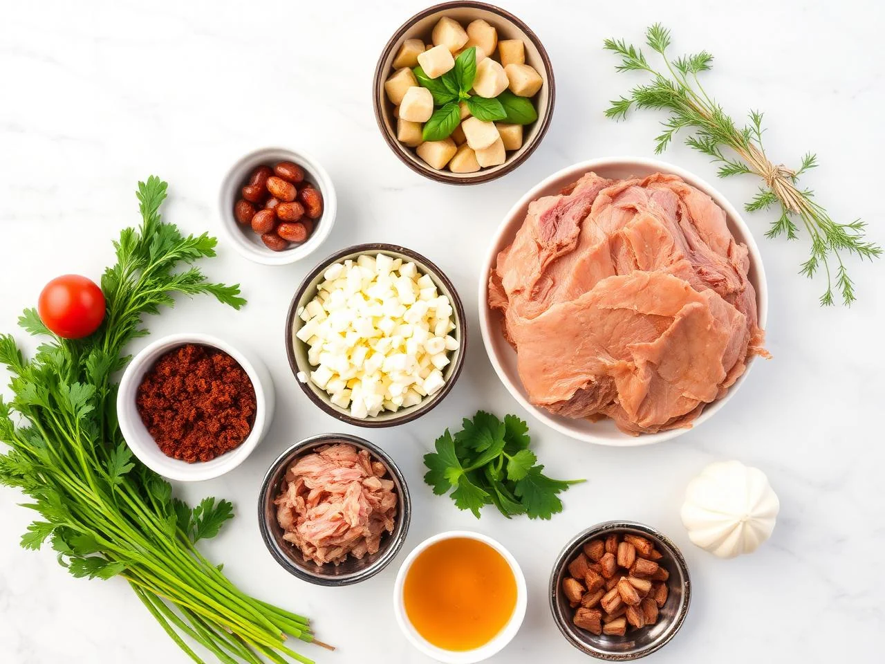 Ingredients for Smoky Pulled Pork Shoulder