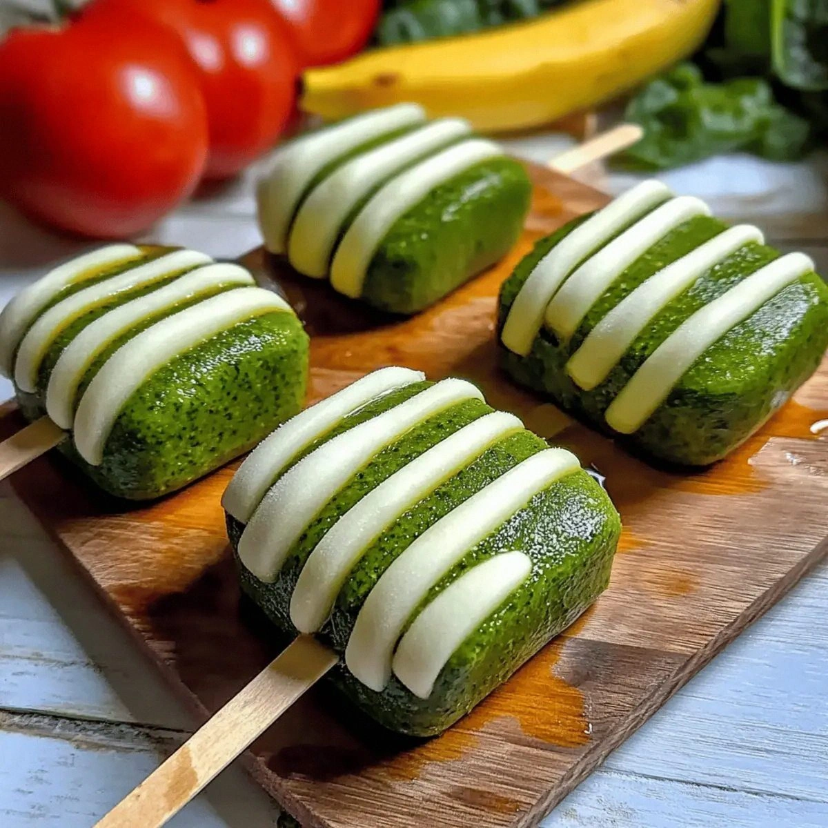 Smoothie Pops with Spinach and Banana Recipe for Healthy Fun