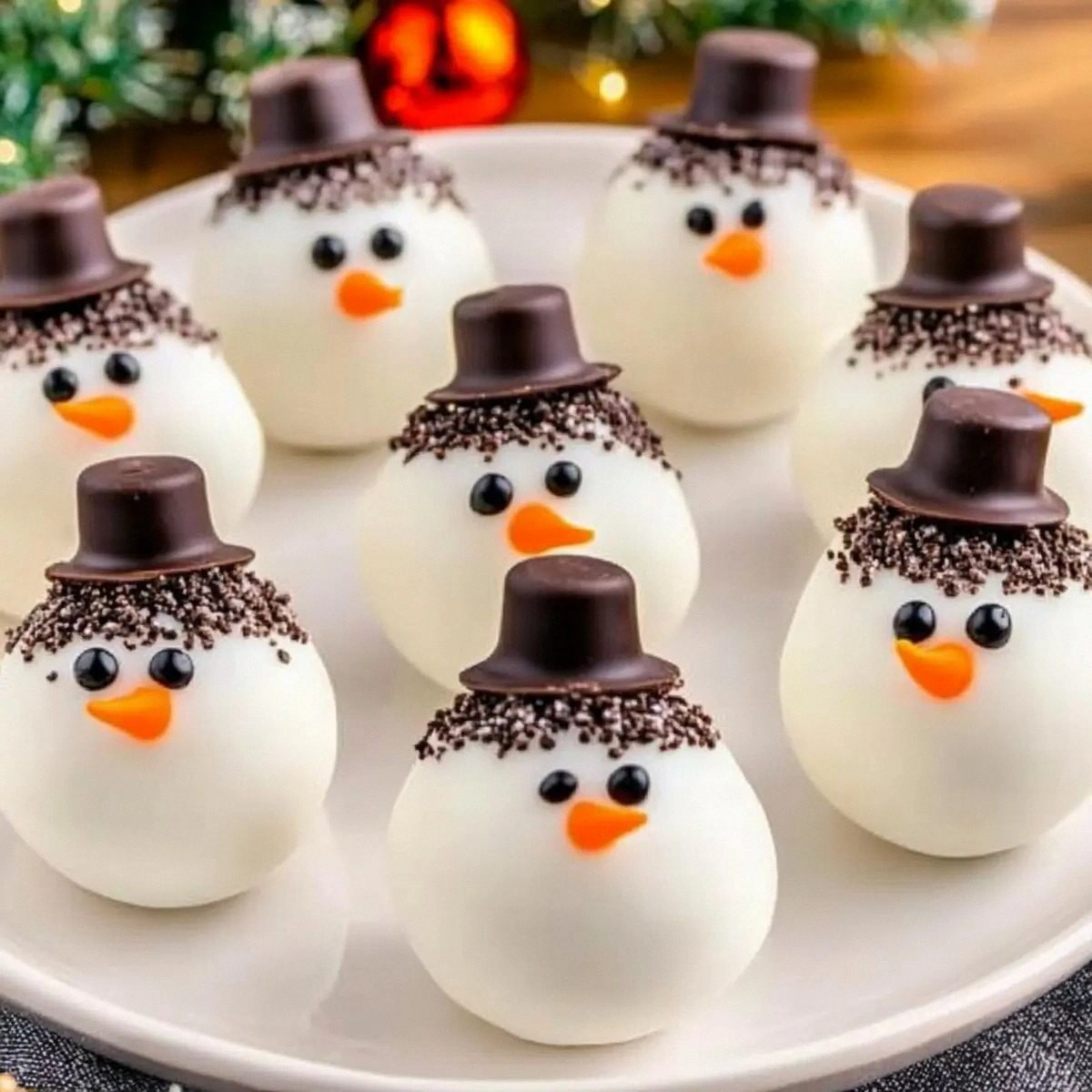 Snowman Oreo Balls: Delightful No-Bake Holiday Treats
