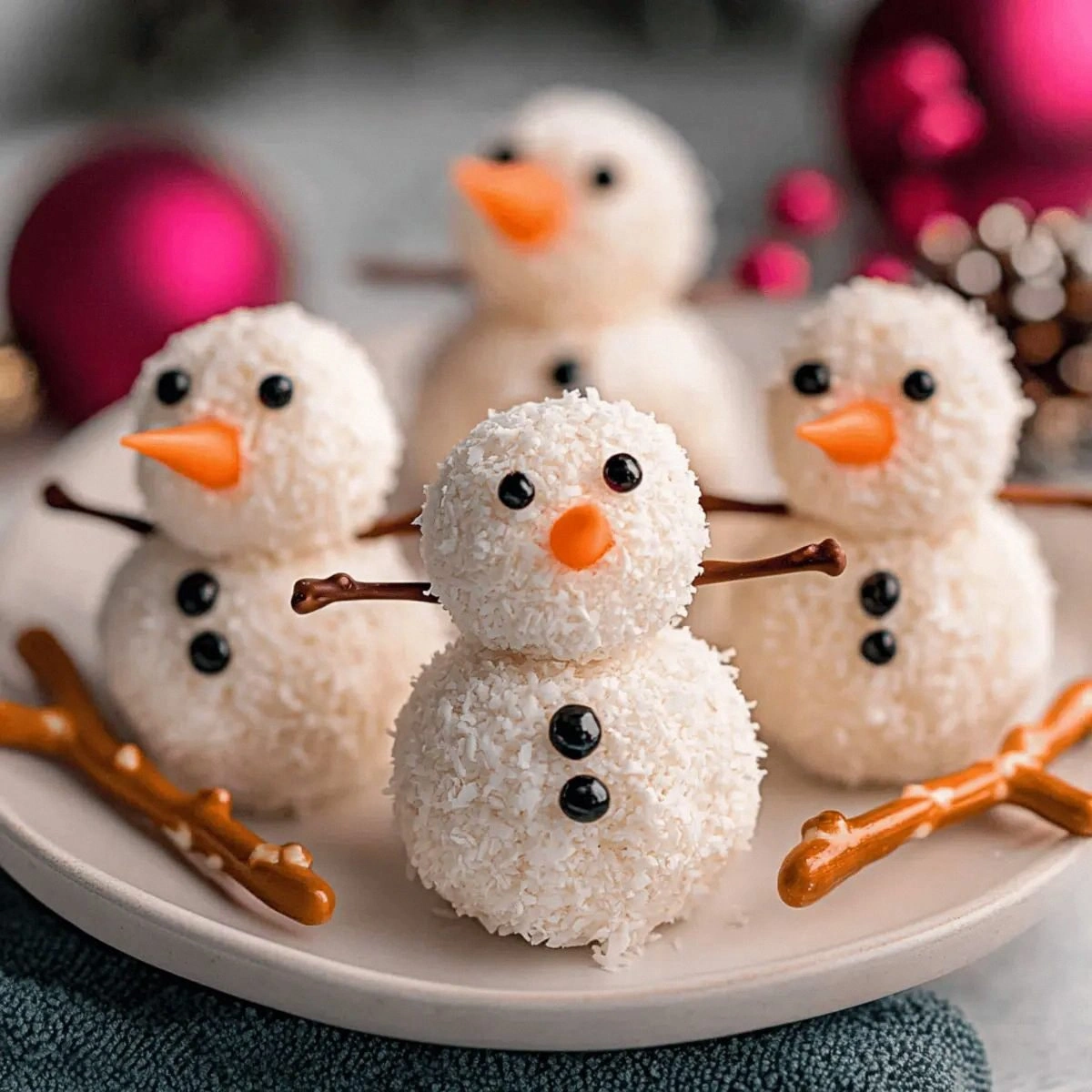 Snowman Truffles: Delightful Vegan Treats for Holiday Fun