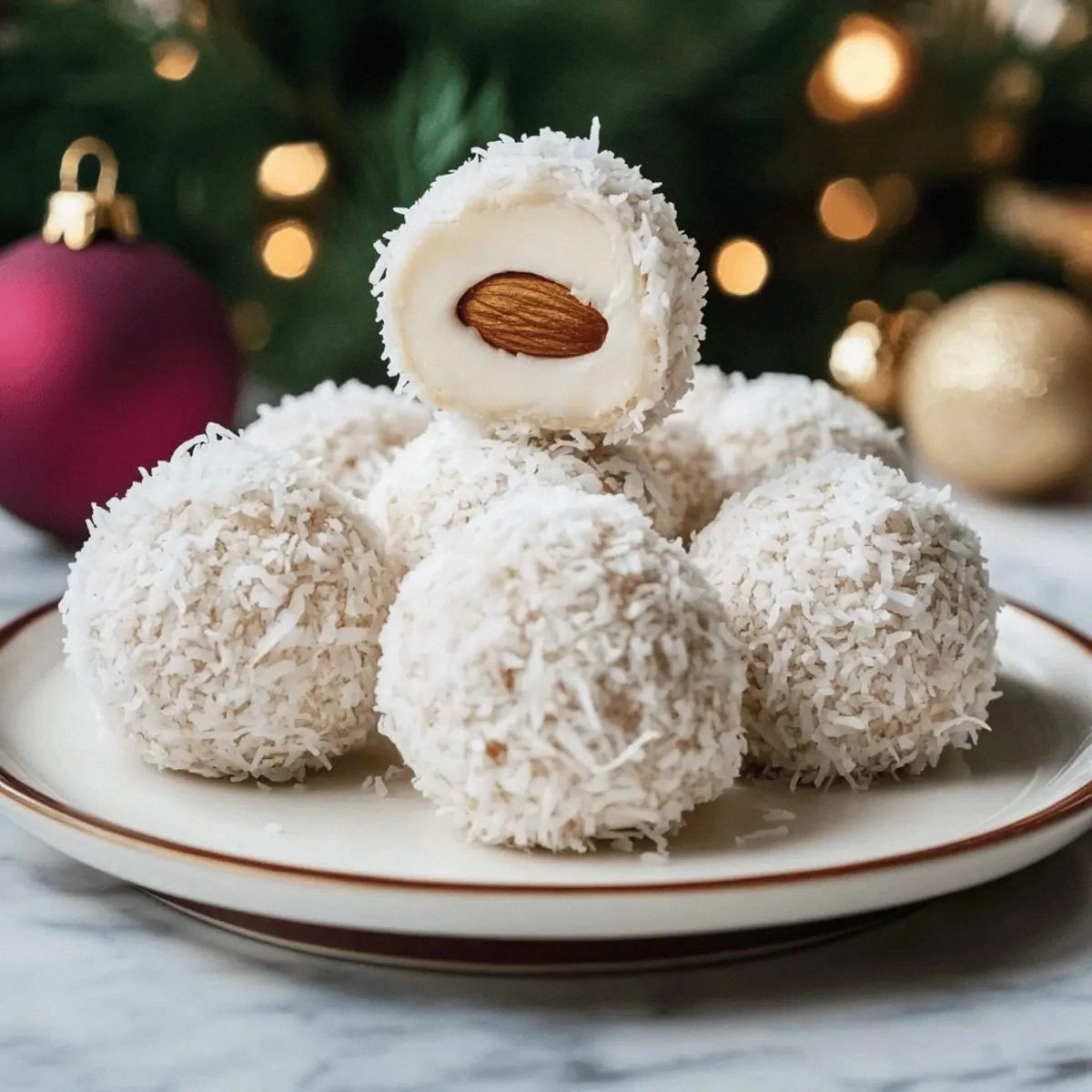 Snowy Coconut Almond Truffles: Easy No-Bake Holiday Bliss