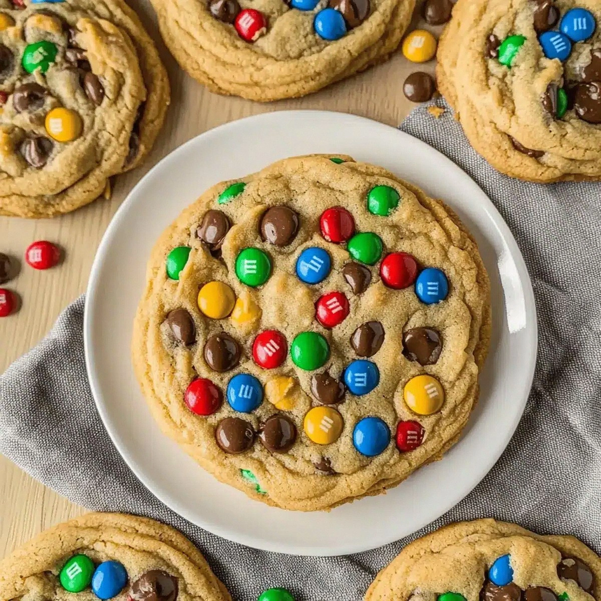 Soft and Chewy Peanut Butter M&M Cookies in 30 Minutes