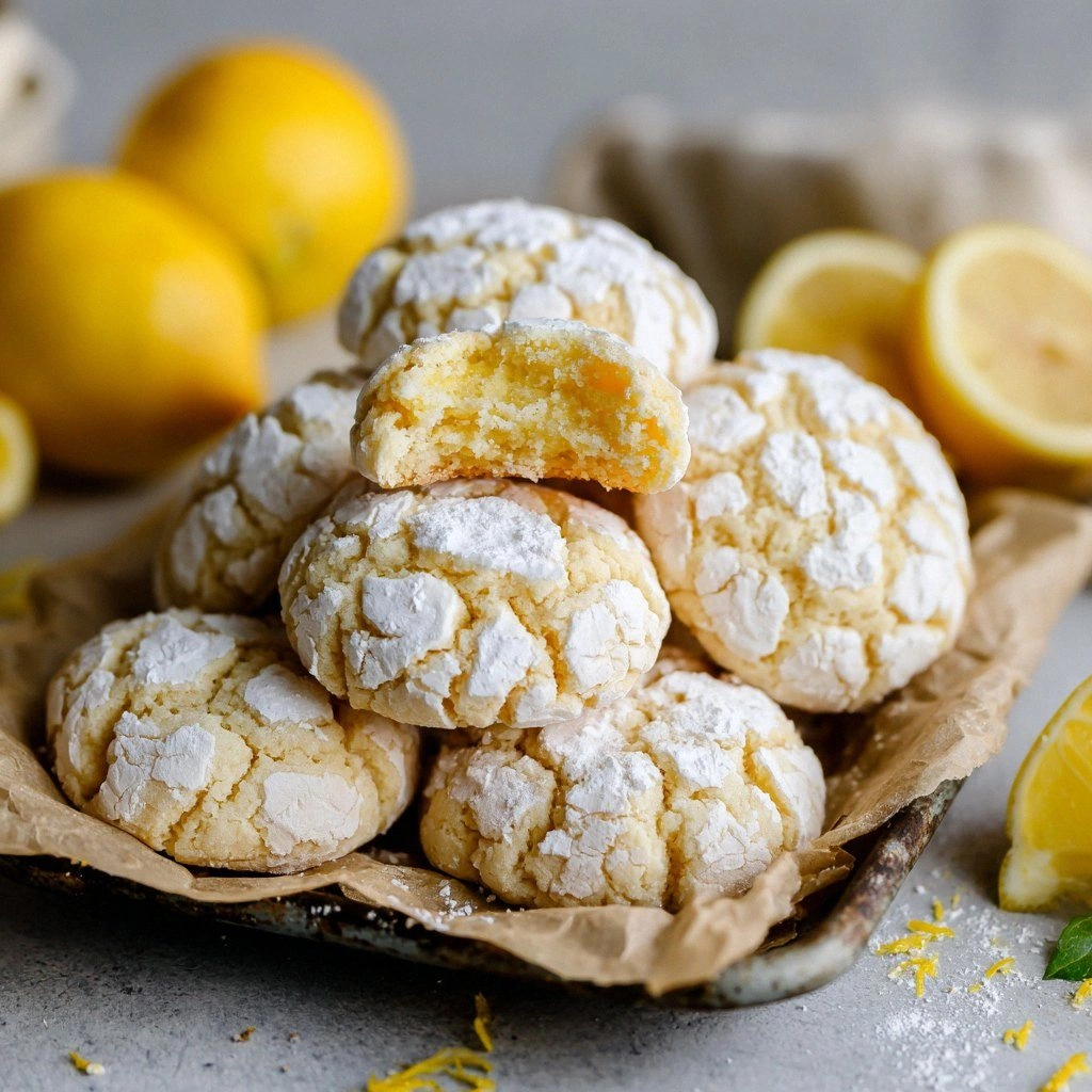 Soft & Chewy Lemon Crinkle Coo