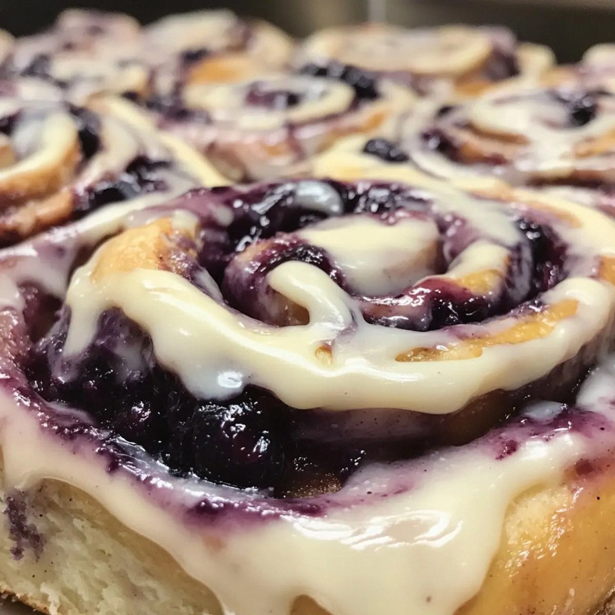 Soft & Fluffy Blueberry Cinnamon Rolls to Brighten Mornings