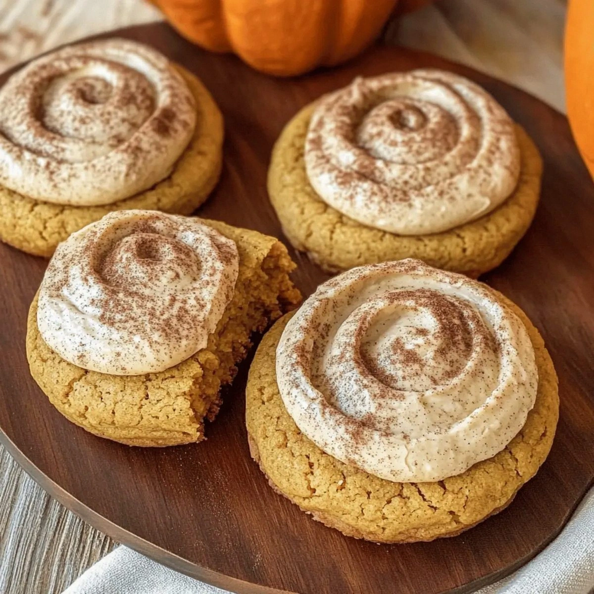 Soft Pumpkin Cookies with Cinnamon Frosting for Cozy Moments