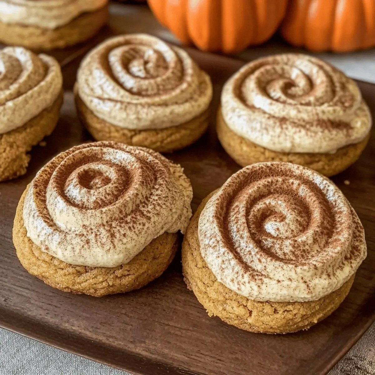 Soft Pumpkin Cookies with Cinnamon Frosting for Cozy Moments