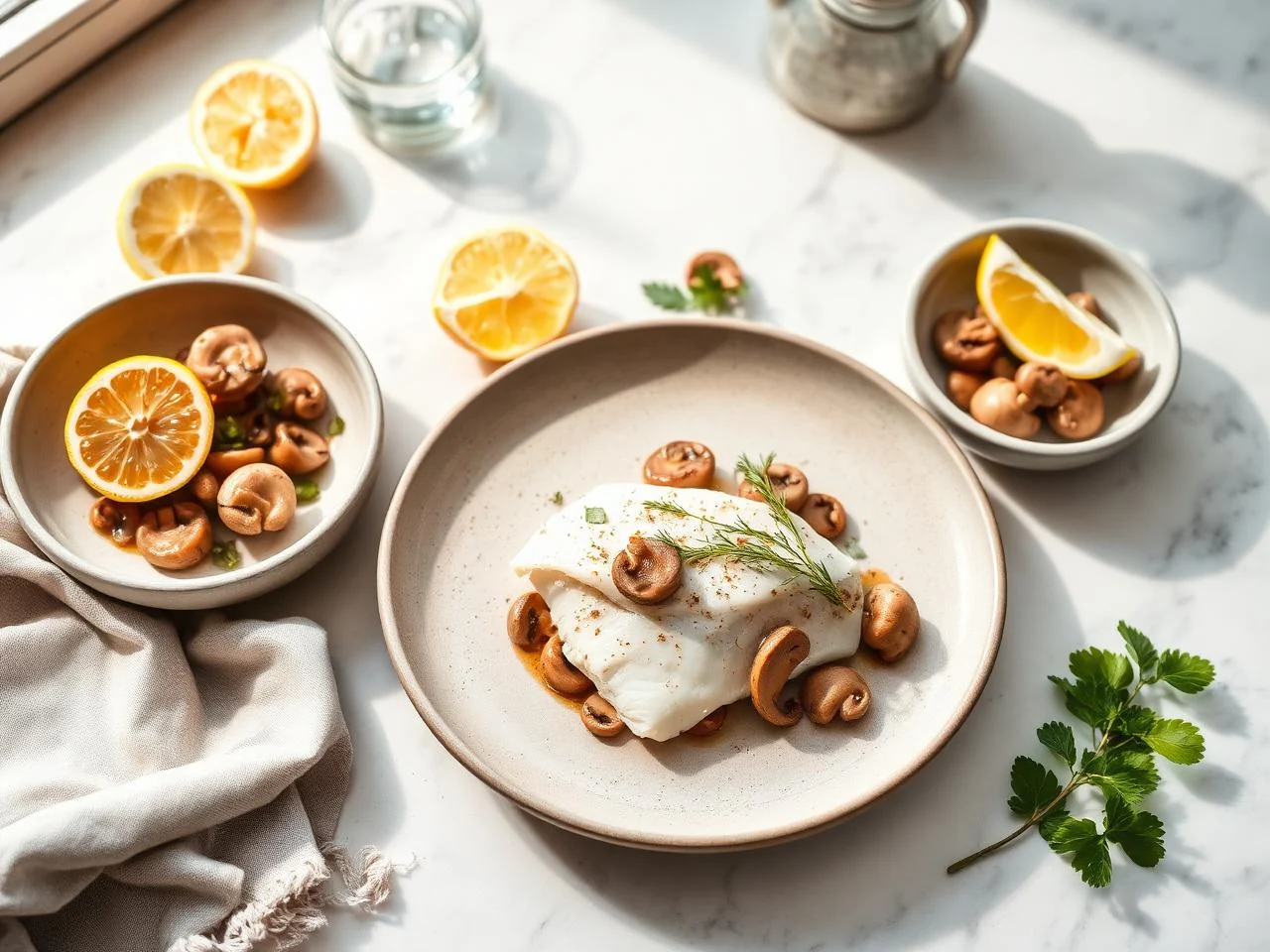 Sole With Mushrooms