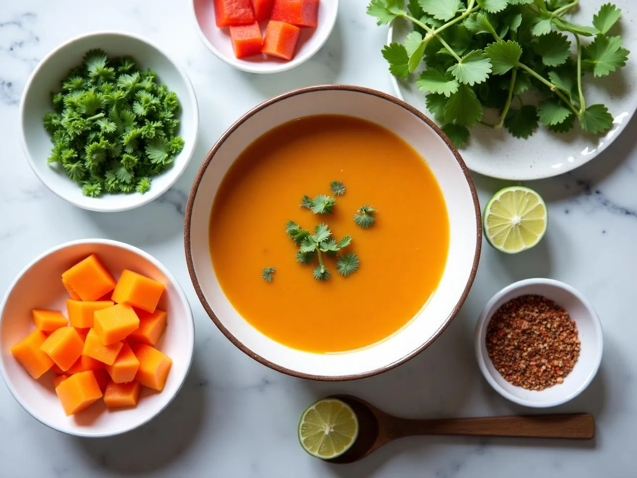 Ingredients for Sopa de Fideo