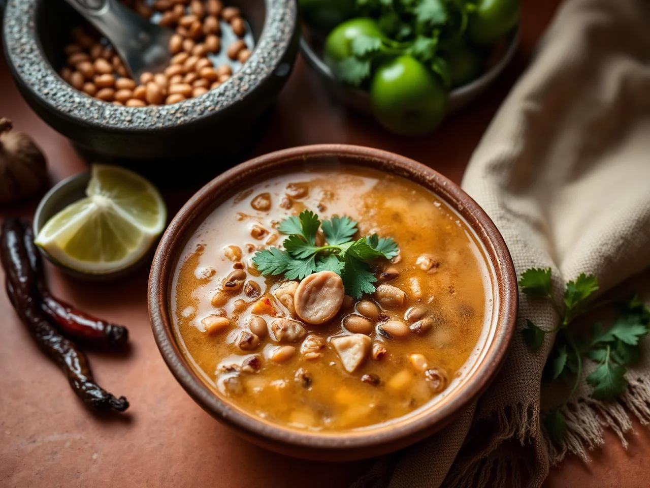 Sopa De Frijoles Bayos
