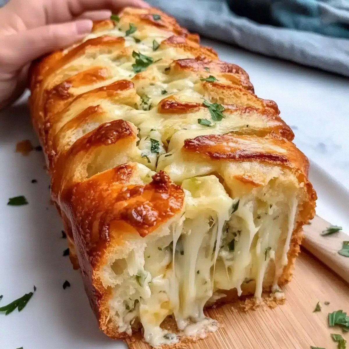 Sourdough Discard Magic: Irresistible Pull-Apart Garlic Bread