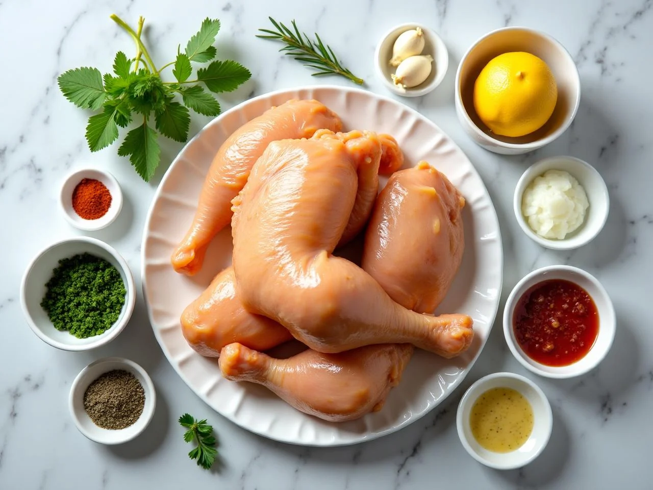 Ingredients for Southern Fried Chicken