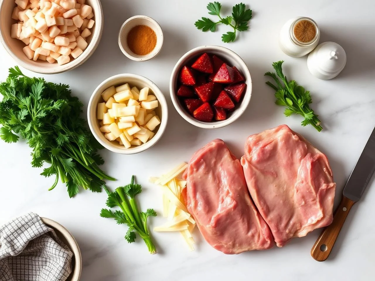 Ingredients for Southern Style Pork Chops