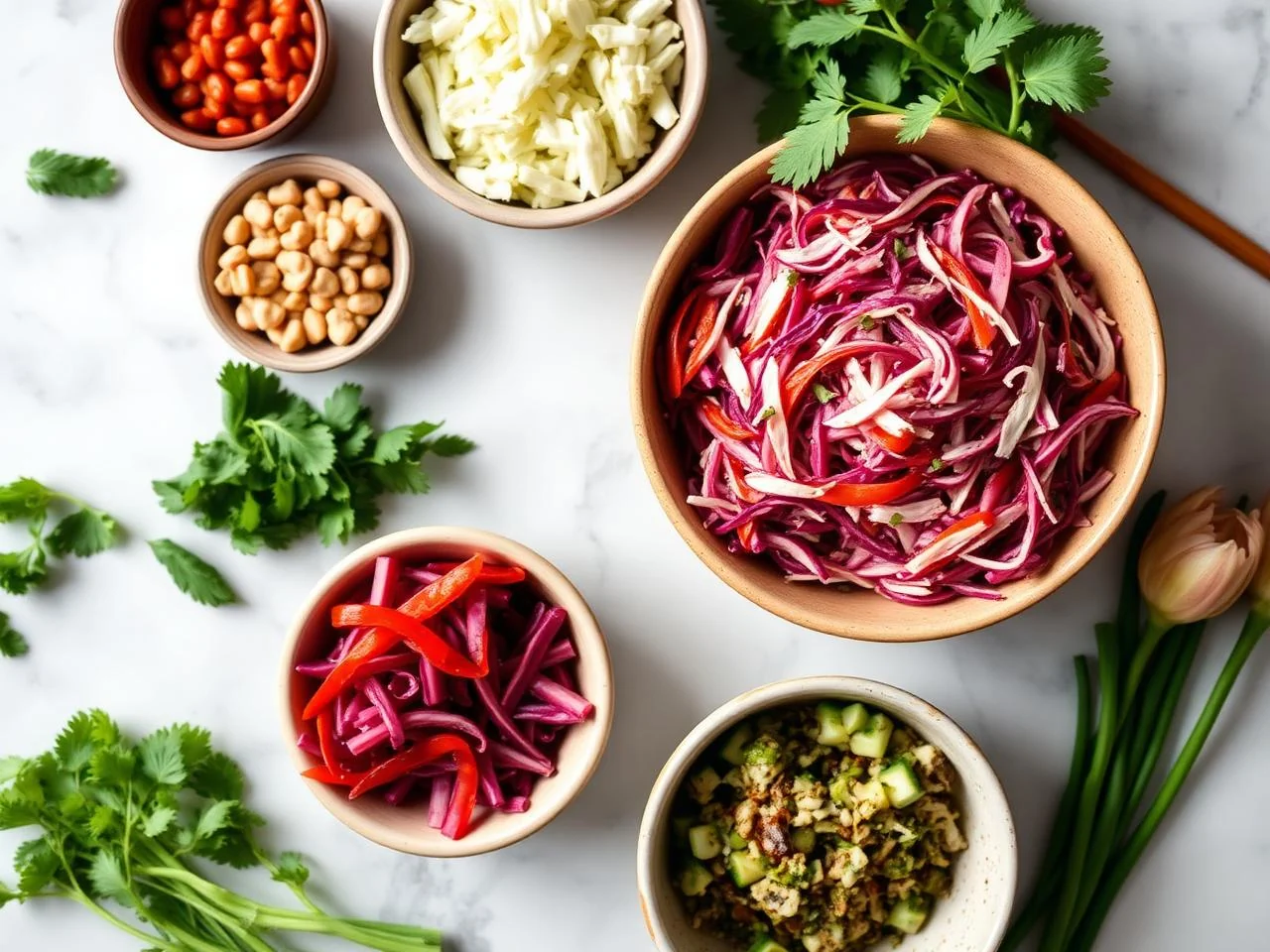 Ingredients for Southwestern Slaw